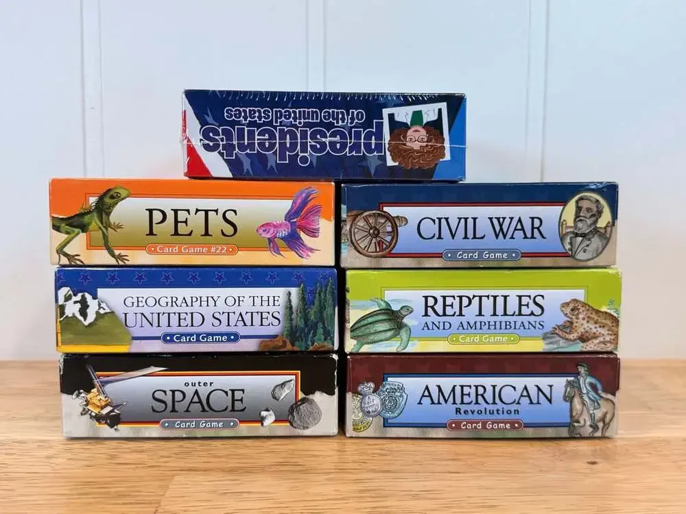 Professor Noggin Educational Card Games Lot of 7 Titles (1 Sealed)